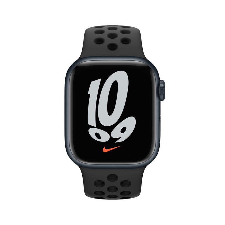 Apple Watch Nike Series 7 OLED 41 mm Digital 352 x 430 Pixeles Pantalla táctil Negro Wifi GPS (satélite)