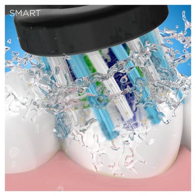 Spazzolino rotante oscillante per adulti Oral-B SmartSeries Smart 4 4500 Black Edition Nero