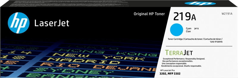 Cartouche de toner cyan originale HP W2191A - 219A - Neuf