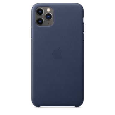 Custodia in pelle per iPhone 11 Pro Max blu notte
