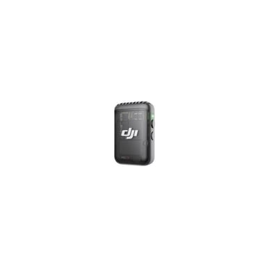 Émetteur DJI Mic 2 Shadow Black sans fil compact avec stockage 8 Go, réduction intelligente du bruit et clip magnétique