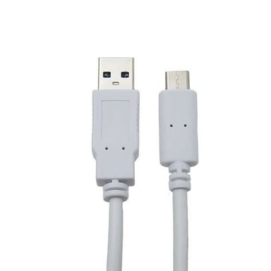APM Cable USB 3.0 USB-A/Tipo-C - Macho/Macho - Blanco - 1m