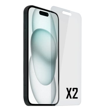 Akashi ALTVTI152TG écran et protection arrière de téléphones portables Protection d'écran transparent Apple 2 pièce(s)