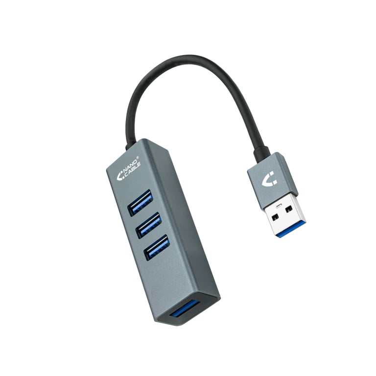 Nanocable 10.16.4402 hub & concentrateur USB 3.2 Gen 1 3.1 Gen 1 Type A Neuf