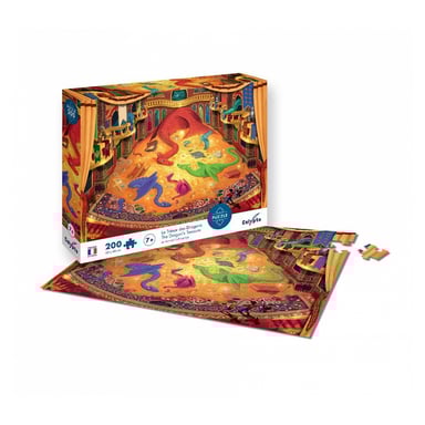 Puzzle da 200 pezzi - Il tesoro dei draghi: Tuffati in un universo fantastico