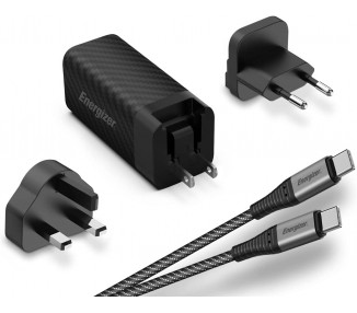 Caricabatterie Power Delivery - 65W - Cavo USB-C/USB-C da 1 m incluso - UE / UK / USA