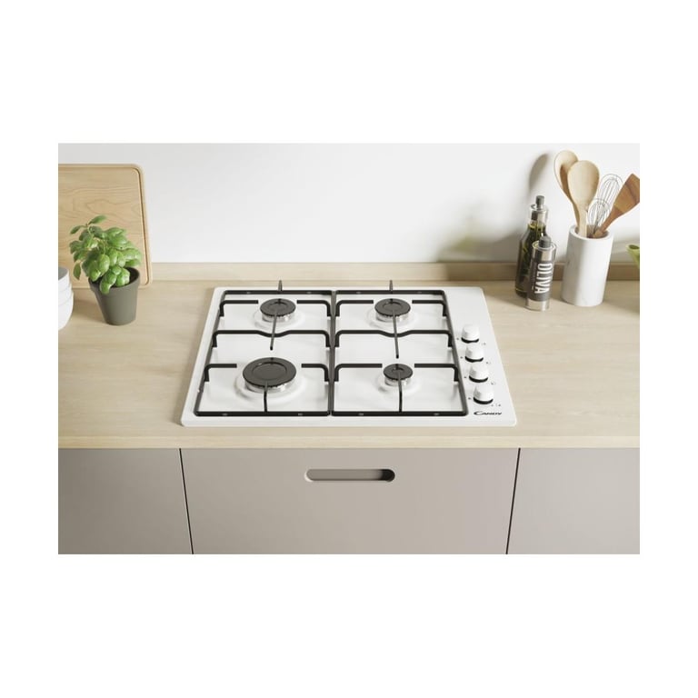Table De Cuisson Gaz CANDY CHW 6 LWW – 4 Foyers, 7000W - vue 7