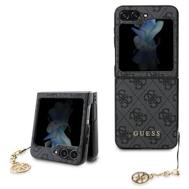 Custodia Guess 4G Charms Collection per Samsung Galaxy Z Flip5, grigia