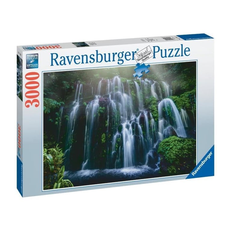 Puzzle 3000 pièces : Chutes d'eau Bali Ravensburger France - vue 4