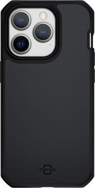 Apple iPhone 14 Pro Nylon balistico R rinforzato guscio duro 100% plastica riciclata nero Itskins