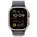 Alpine Loop Band pour Apple Watch Series 1 á 10 / SE / Ultra (2) (44/45/46/49 mm) - Taille S - Bleu