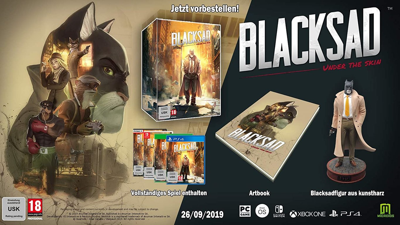 Blacksad : Under The Skin Edition Collector Ps4 - vue 3