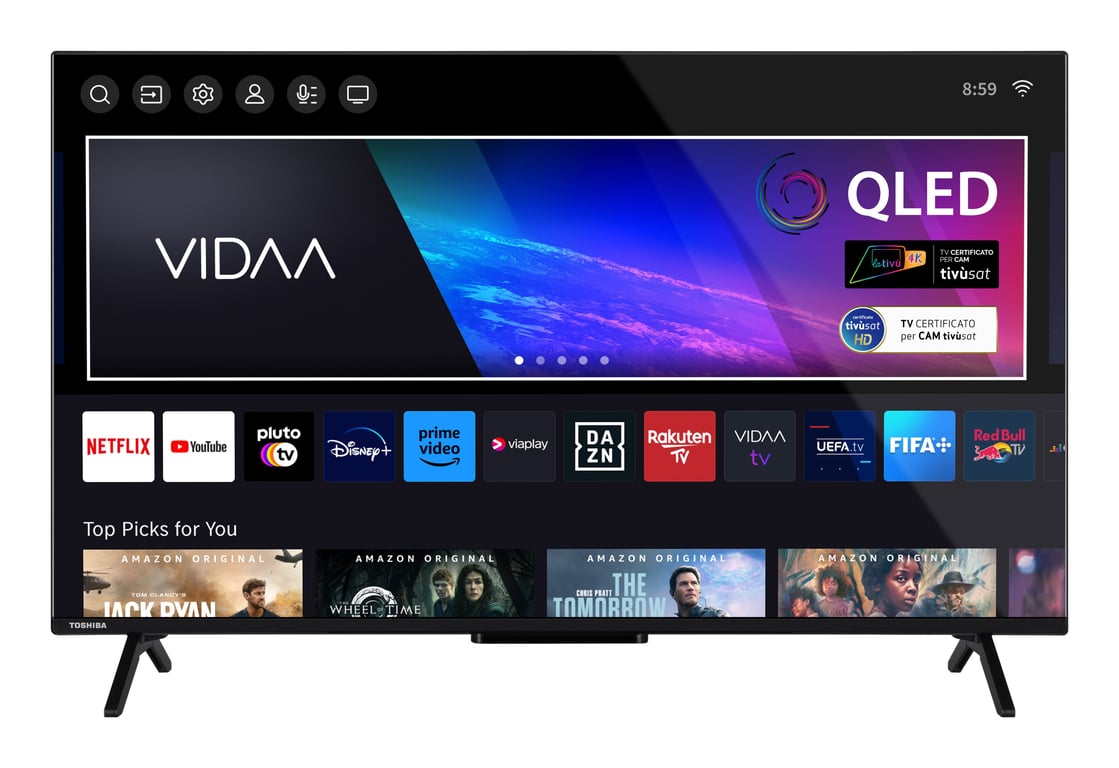 Toshiba 43QV2463DA TV 109 2 cm 43 4K Ultra HD Smart TV Wifi 250 cdm² Neuf