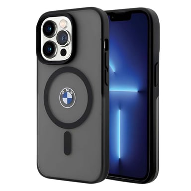 BMW Funda para iPhone 14 Pro Max a prueba de golpes compatible con MagSafe Negro