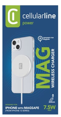 Cellularline Mag - Wireless Charger Base de charge sans fil magnétique pour système MagSafe