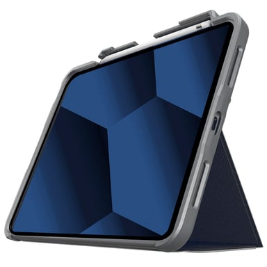 STM Funda con cierre para Ipad 10,9'' Dux Plus reforzado con ranura para Apple Pencil Azul oscuro