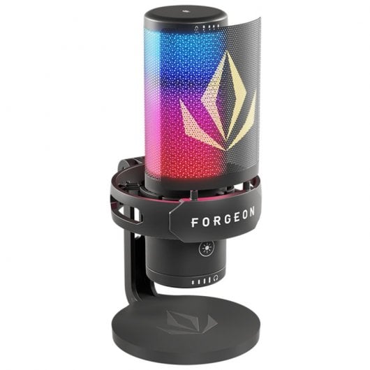 Microphone à Condensateur USB Forgeon Spell RGB – Éclairage LED Qualité Studio