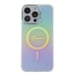 Custodia Guess per iPhone 15 Pro Max turchese Custodia rigida IML Iridescent MagSafe