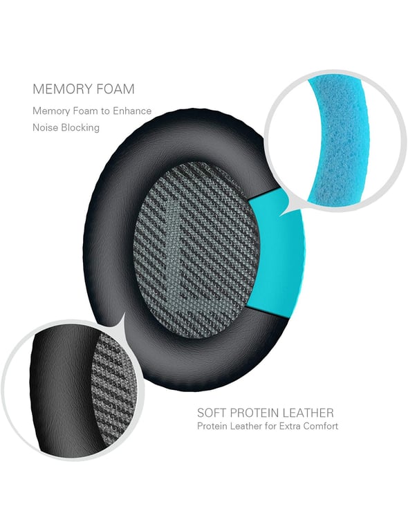 Coussinets de Remplacement pour Casque Bose QC – Confort en Cuir Synthétique - vue 3