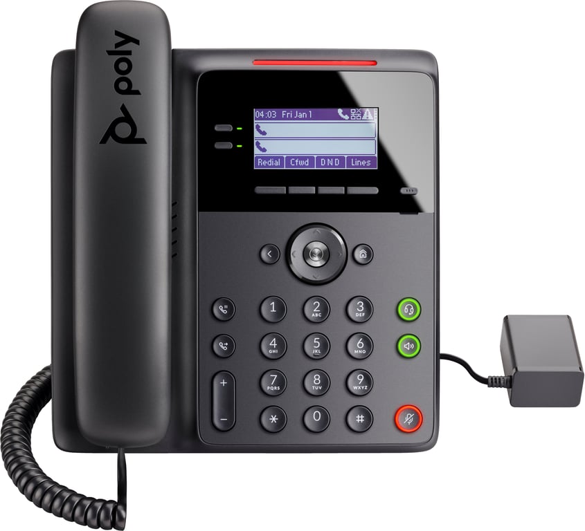 Poly Edge B30 Téléphone VoIP à 5 voies capacité d'appel SIP 16 lignes