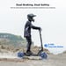 Trottinette Électrique Pliable Ausom L2 Max à Moteurs Doubles 1000W*2, Pneus Tubeless 10''X3'', Vitesse Maximale de 65 km/h, Autonomie Maximale de 90 km, Déverrouillage NFC, Écran LCD Intelligent