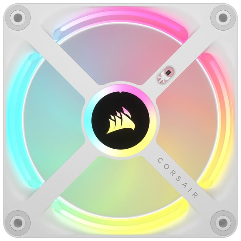 Ventilation PC CORSAIR QX RGB Series iCUE LINK QX120 RGB 120mm Starter Kit - vue 3