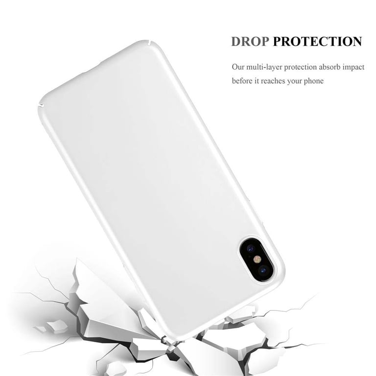 Coque pour Apple iPhone XS MAX en METALLIC ARGENT Hard Case Housse de protection Étui d'aspect métallique contre les rayures et les chocs