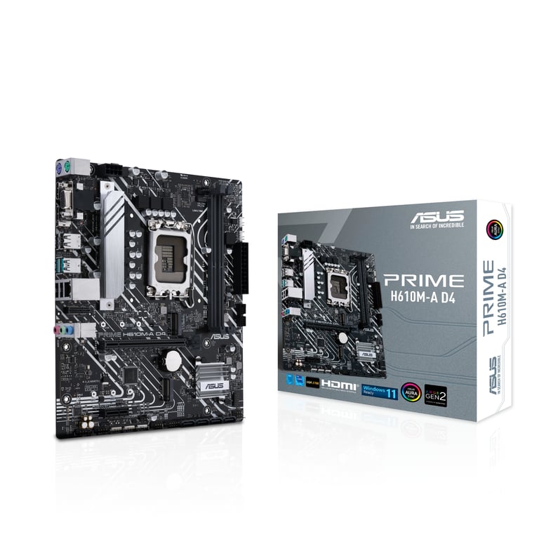 ASUS PRIME H610M A D4 Intel H610 LGA 1700 micro ATX Neuf - vue 3