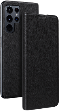 BigBen Connected Funda para Galaxy S24 Ultra con función de soporte y tarjetero Negro