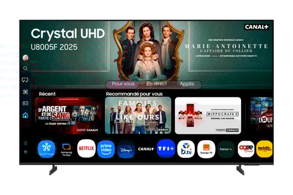 Samsung TV Crystal UHD 55'' U8005F 2025, 4K, Smart TV