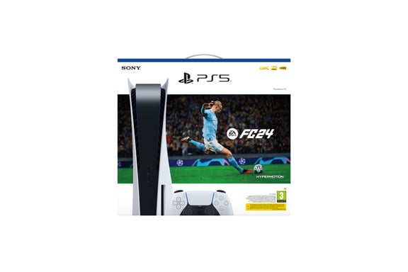 Sony PlayStation 5 – EA Sports FC 24 Bundle 825 GB Wifi Negro, Blanco