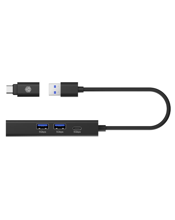ICY BOX IB HUB1439 LAN Avec fil USB 3.2 Gen 1 3.1 Gen 1 Type A Neuf - vue 3