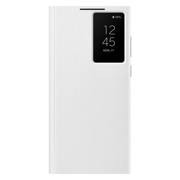 Etui Samsung Galaxy S22 Ultra Clear View Cover - Blanc