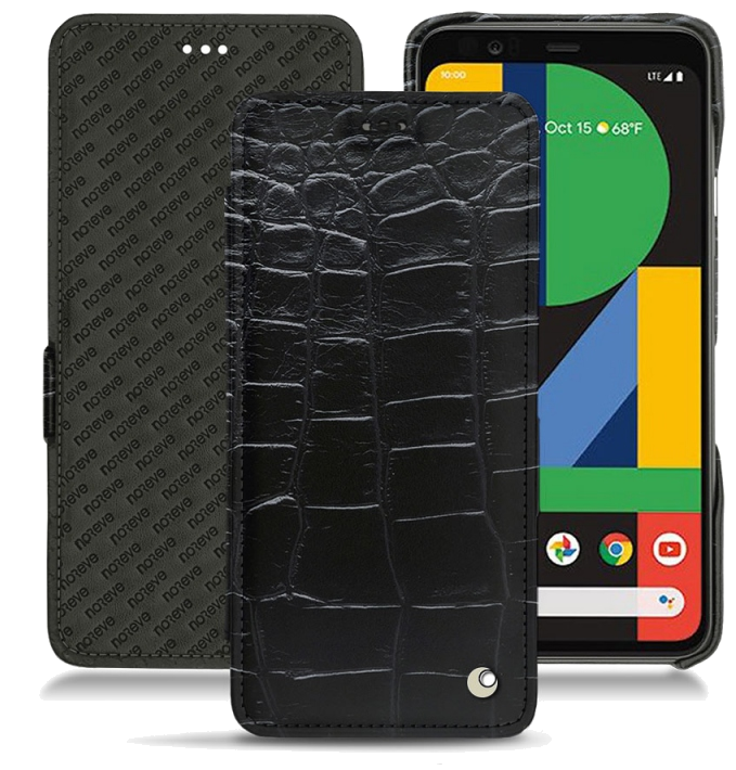 Housse cuir Google Pixel 4 XL - Rabat horizontalNoir