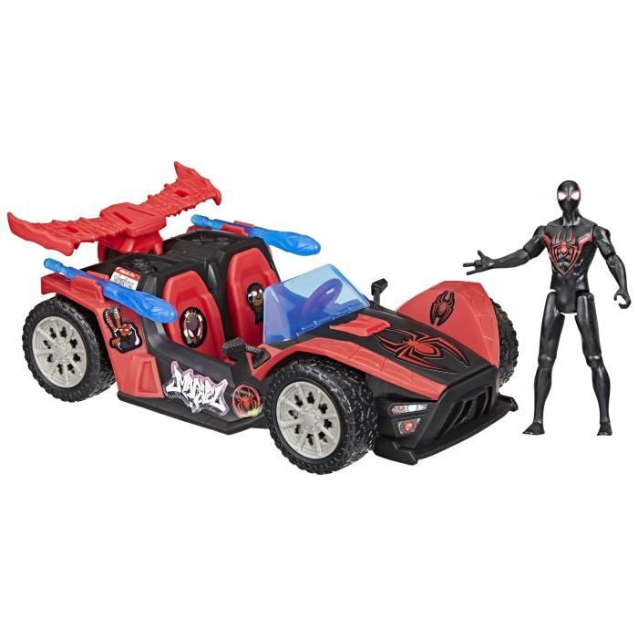 Figurine Miles Morales Bolide de course Remix, Marvel Spider-Man VenomVersus Epic World of Action, des 4 ans - Neuf