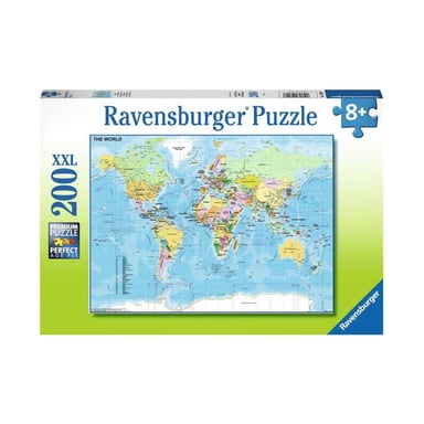 Puzzle educativo XXL 200 piezas - Mapamundi infantil