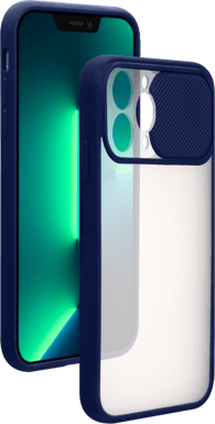 Coque iPhone 13 Pro Slide Contour Bleu Bigben