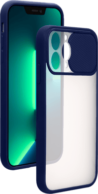 Funda Slide Contour azul con tapa de cámara deslizante para iPhone 13 Pro Bigben