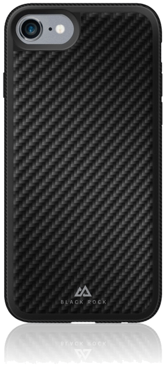 Coque de protection Material Real Carbon pour Apple iPhone 6/6S/7/8, Noir