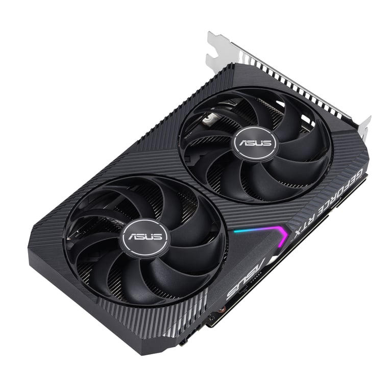 ASUS Dual RTX3050 O8G V2 NVIDIA GeForce RTX 3050 8 Go GDDR6 Neuf - vue 3
