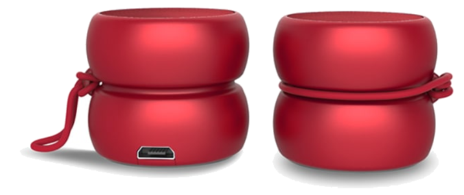 Enceinte Sans fil Yoyo Stéréo Speaker Rouge XOOPAR