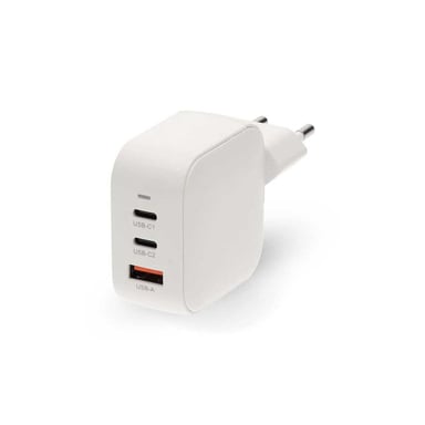 Chargeur mural NEDIS GaN 70 W PD3.0 3 sorties USB-A/USB-C Blanc