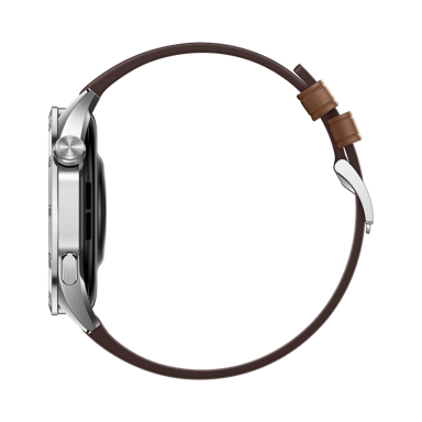 Orologio GT 4 46 mm Classic in pelle marrone, cassa in acciaio inossidabile