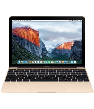 Apple MacBook Ordinateur portable 30,5 cm (12'') 2K Ultra HD Intel® Core™ m3 m3-6Y30 8 Go LPDDR3-SDRAM 256 Go Flash Wi-Fi 5 (802.11ac) Mac OS X 10.11 El Capitan Or