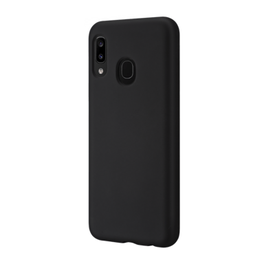 Coque en Gel de Silicone Doux pour Samsung Galaxy A20e, Noir satin