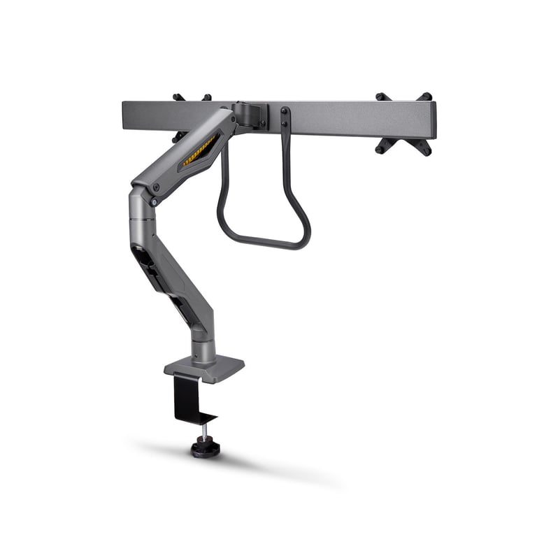 StarTech.com Bras pour Double Moniteur avec Barre Transversale Écrans Jusqu'à 27 VESA 75x75100x100 Max 15kg Pince en C Entièrement Articulé Ressort Mécanique TAA Neuf - vue 3
