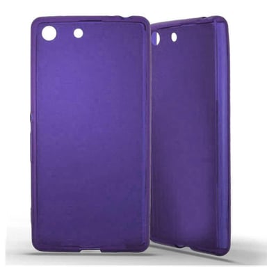 Coque silicone unie compatible Givré Violet Sony Xperia M5