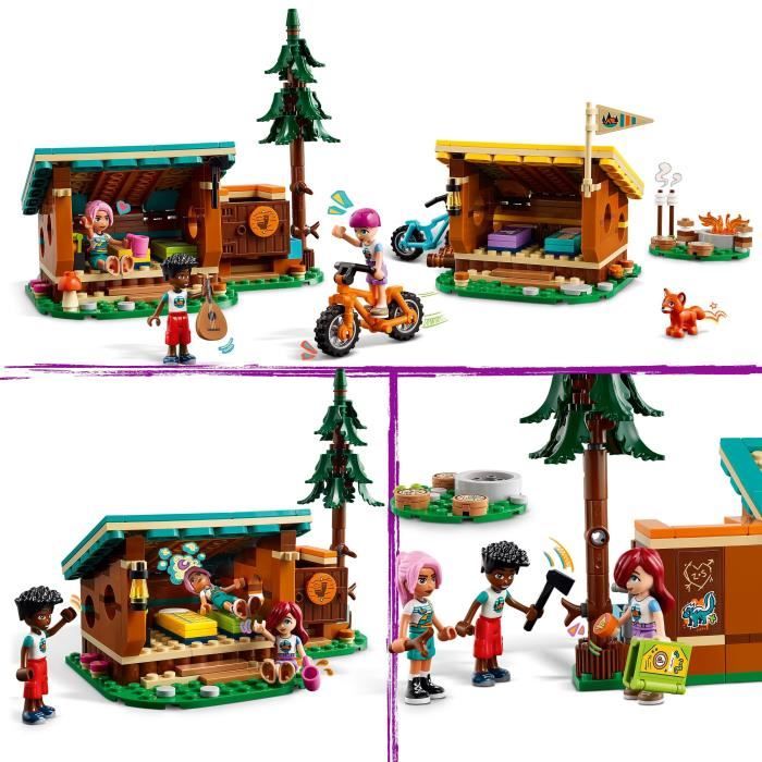 Lego Friends Les Cabanes Chaleureuses De La Base De Loisirs 42624 Lego La Boite - vue 5