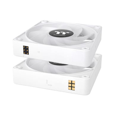 Thermaltake CL-F194-PL12SW-A sistema de refrigeración para ordenador Carcasa del ordenador Ventilador 12 cm Blanco 3 pieza(s)