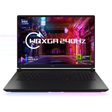ASUS ROG Strix SCAR 18 G835LX-SA009W Intel Core Ultra 9 275HX Portátil 45,7 cm (18'') WQXGA 64 GB DDR5-SDRAM 2 TB SSD NVIDIA GeForce RTX 5090 Wi-Fi 7 (802.11be) Windows 11 Home Negro